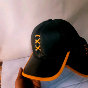 Topi Baseball Anyam Casual Sport Pria Wanita Kulit Sapi