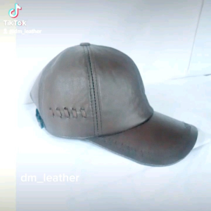 Topi Baseball ZIG ZAG Casual Sport Pria Wanita Kulit sapi