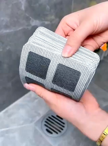 (TOKOKOU)Stiker Saringan Rambut Toilet Stiker Saringan Pembuangan Kamar Mandi Froor Drain Kamar mandi