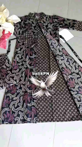 Gamis Batik Anak Perempuan Modern Usia 2-12 Tahun Katun Premium Motif Batik Terbaru Baju Batik Anak Dress Baju Muslim Trendy Bisa COD