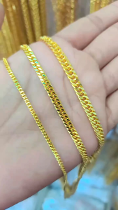 Kalung motif limpis 45cm | kalung motif asahan| perhiasan emas kuning | kalung 24k