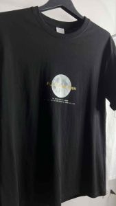 Vone ลดจนกว่าของจะหมด เสื้อยืดแขนสั้น FLY TO THE MOON ลายดวงจันทร์ สกรีนใหญ่ ใส่สบาย ทรงหลวมครึ่งแขน #W89