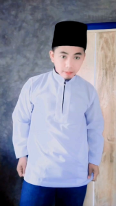 baju koko resleting tangan panjang tersedia ukuran S-XXL