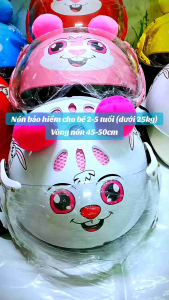 Bình Chánh shop 💖 Mũ / Nón Bảo Hiểm trẻ em cao cấp cho bé 3 - 6 tuổi Tai Thỏ có kính / không kính có lỗ thông hơi (vòng đầu 45-50 cm)