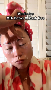 New Medicube Collagen Milk Toning Wrapping Mask 75ml + Brush