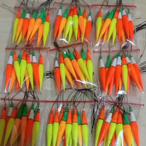 pelampung ikan mas gacor isi 10 pcs untuk ukuran 4 cm di kirim warna campur