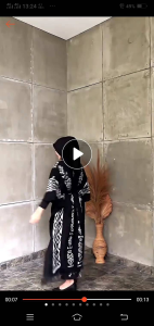 BAJU TENUN IKAT WANITA PANJANG BATWARE PANJANG KELELAWAR CARDIGAN