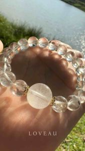 Natural Genuine | Loveau Jewel | Chalcopyrite x Himalayan Quartz Bracelet | Crystal Bracelet