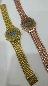Jam Tangan Digital Bulat Casual Water Resistant Stainless Steel