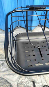 Keranjang Depan Sepeda Listrik Besi Hitam Universal Goda Exotic Uwinfly Genio | Berkualitas Tinggi