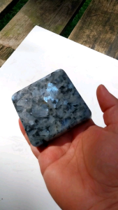 หินแกรนิตบลูเพิร์ล (BLUE PEARL) ขนาด10×10cm.