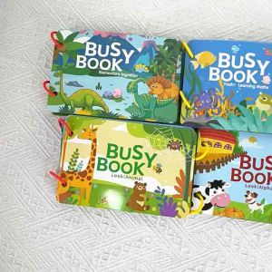 Busy Book for Kids Montessori Educational Learning Reusable Activity Book Toddlers Alphabet Numbers Animals goodie bag