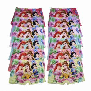 6pcs/12pcs Girls Lace Unicorn Shorts Bundle 👧 | Soft Printed Briefs 2-10 Years | Cute Magic Rainbow Pattern Underwear