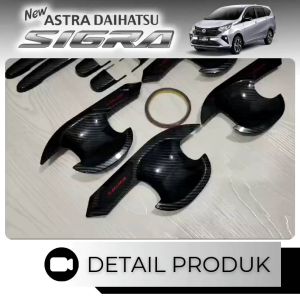 Paket Cover Handle Outer Tank Daihatsu Sigra Carbon