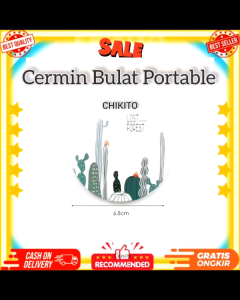 CHIKITO Cermin Make Up Bulat Traveling
