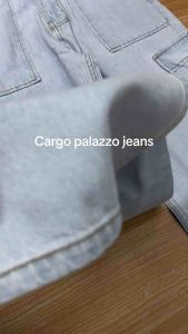 Cargo 6 Pocket Palazo Jeans for women Ready stock 26-36 Size