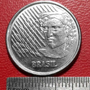 Koleksi koin kuno Brasil Jadul 50 centavos Tahun 1994