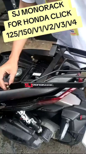 SJ MONORACK For Honda Click 125/150/V1/V2/V3/Roundbar Type Powder Coated Motorcycle Modification Accessory