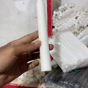 Lilin Putih Super Jumbo Pack Isi 20 Batang Panjang 18 Cm Diameter 2 Cm Candle-Lampu-Besar-Awet-Murah-Grosir (T10-20)