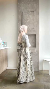 ARETHA DRESS TENUN - WHITE BONE - KEMEJA TENUN