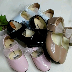 Sepatu Balet Anak Perempuan / Flatshoes Anak Perempuan Pesta motif dasi ukuran 22-25