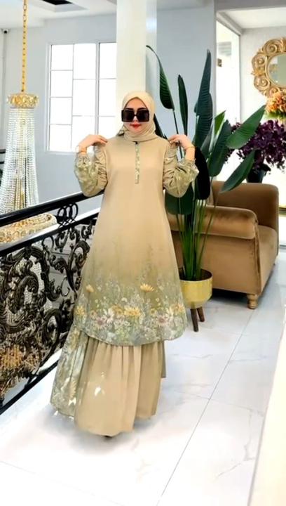 gamis Melayu by M nabil azkiya homedress polka by ani syari