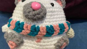 ^PolarDeer^ “Patience Flip” Dolls L11cm W10cmWhimsical Handmade Christmas Dolls~ Artisanal Crochet Creations ~ MAMABEARHOUSE"