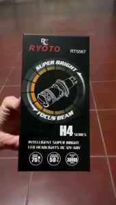 lampu depan H4 mini projektor cahaya biled plus devil dan kipas pendingin