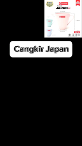 6pcs Cangkir Jepang Warna Korea & Tahan Panas BPA FREE