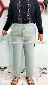 Celana cargo Wanita Crinkle //Celana Wanita Crinkle Airflow tali serut