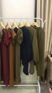 TERLARIS Set Crinkle Airflow - Setelan polos jumbo inata set / Setcel wanita dewasa xl / One set polos / Setelan crinkle airflow polos kancing tutup / Set polos premium/