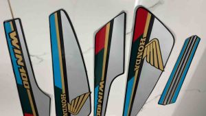 Bộ tem honda win 100 màu đen đời 95 hàng nhập Thái Lan chất lượng cao dành riêng cho dòng xe này tem màu sắc cực đẹp và bền giá bán cực tốt bán lẻ như bán sỉ