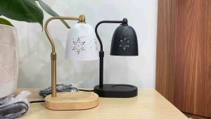 Đèn Đốt Nến Thơm Đế Gỗ Mã 002