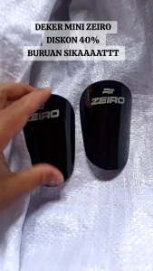 SHIN GUARD MINI FOOTBALL FUTSAL ZEIRO GLOSSY BLACK - DEKER MINI - DEKER TULANG KERING - DEKER KAKI SEPAK BOLA FUTSAL
