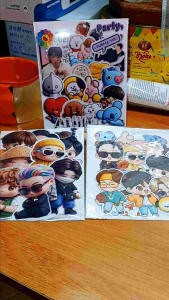 BTS Inspired Fan Edit 3D 2D Effect Stickers A5 Size Vibrant Print Quality Photo Stickers