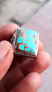 cincin batu pirus persia urat emas 100% natural