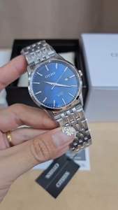 ĐỒNG HỒ NAM CHÍNH HÃNG Citizen BI5000-87L Quartz Blue Dial Silver Stainless Steel