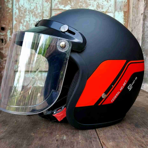 Helm Honda GL Series Black Red: Pilihan Helm Motor Sporty Berkualitas Tinggi