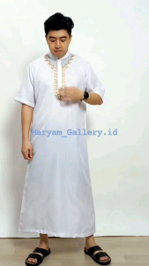 Jubah Gamis Pria Bordir Special Ramadhan Lebaran BW