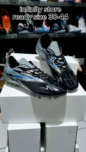 sepatu bola specss lightspeed mark klok MK abu hitam