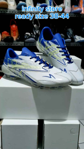 sepatu bola specss lightspeed mark klok MK putih biru
