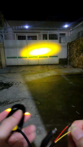 Lampu Tembak SQL 1Mata Mini CR7 20W Putih Kuning Universal Motor Mobil