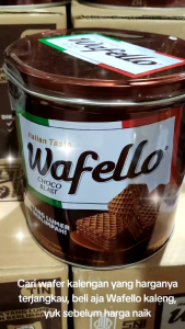 PROMO: WAFELLO WAFFER CHOCO BLAST KALENG 234gram