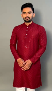 [PREORDER] New Straight mens Kurta With Embroidery Work (DELIVERY 15 TO 21  WORKING DAYS) ETA :2023-12-30