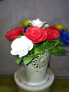 Bunga Mawar Plastik Kresek Murah per tangkai