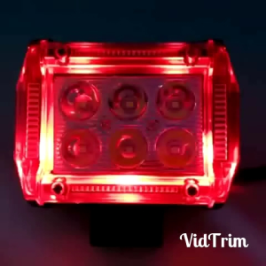 Lampu Tembak Sorot LED 6 Mata Modish Senja 2 Warna 4 Mode Kedip Universal