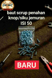 Baut sekrup penahan knob jemuran/siku jemuran