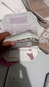 50pcs kertas sosbag paperbag kemasan gorengan kertas baru