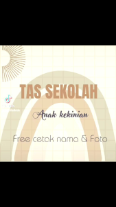 TAS RANSEL ANAK SEKOLAH KARAKTER EJEN ALI BISA CETAK NAMA DAN PHOTO UKURANNYA ADA 2 SD DAN PAUD/TK