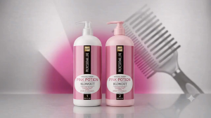 PINK POTION BLOWOUT. Professional Keratin Treatment. 1Liter Pink potion Solution & 1 Liter Clarifying Shampoo